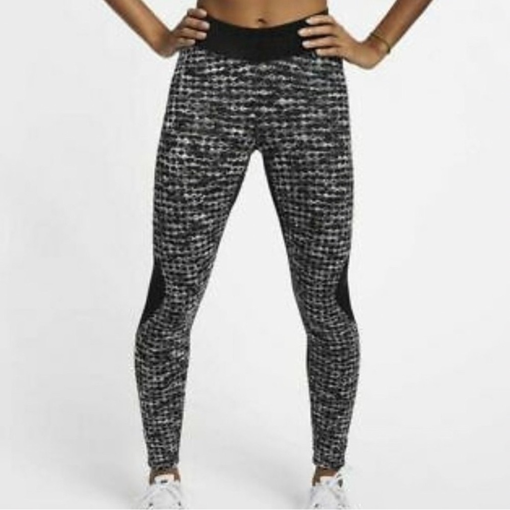 Nike Pro Hyperwarm Women's Black Running Training Gym Legging Size XXL Fleece